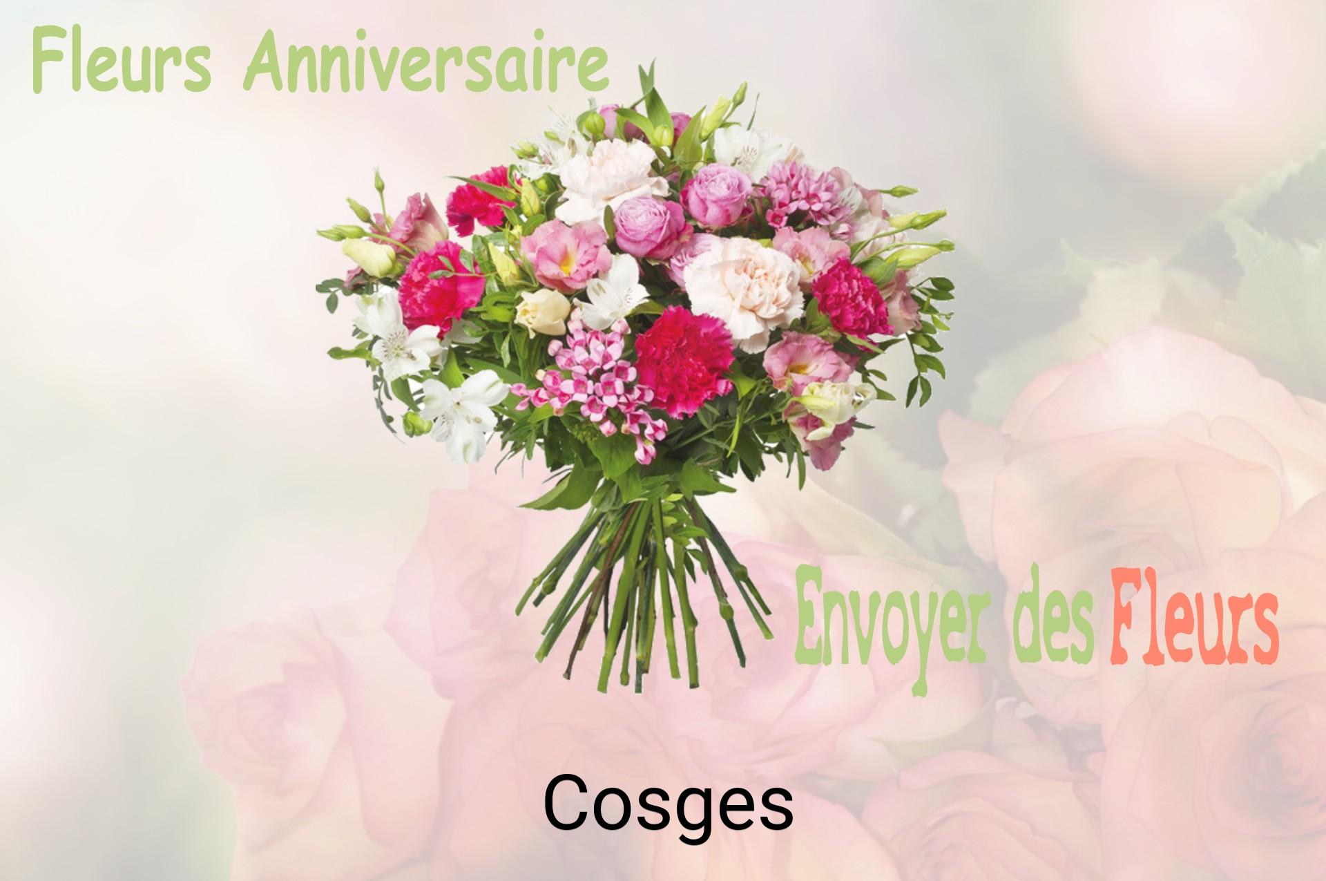 Bouquet de fleurs d’anniversaire livré à Cosges